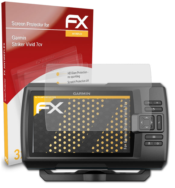 atFoliX FX-Antireflex Displayschutzfolie für Garmin Striker Vivid 7cv