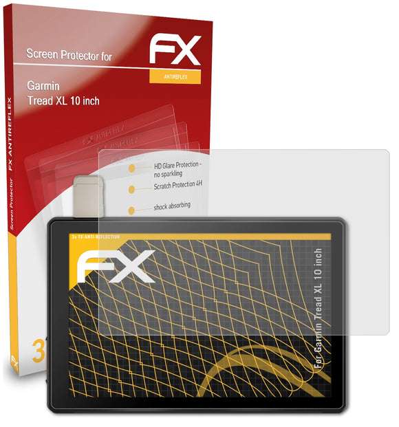 atFoliX FX-Antireflex Displayschutzfolie für Garmin Tread XL (10 inch)