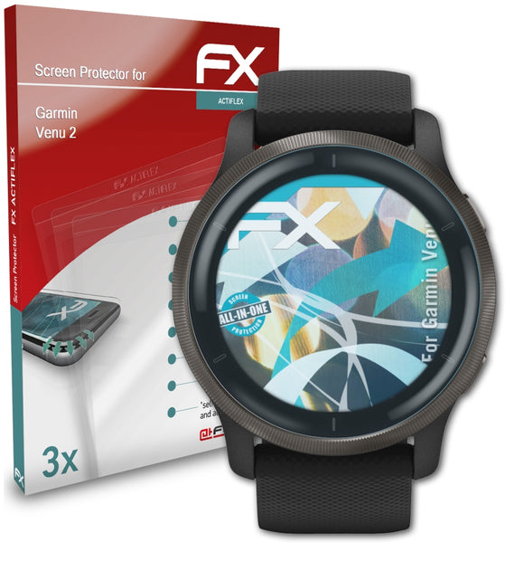 atFoliX FX-ActiFleX Displayschutzfolie für Garmin Venu 2