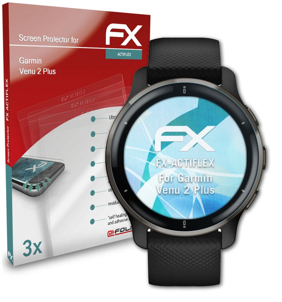 atFoliX FX-ActiFleX Displayschutzfolie für Garmin Venu 2 Plus