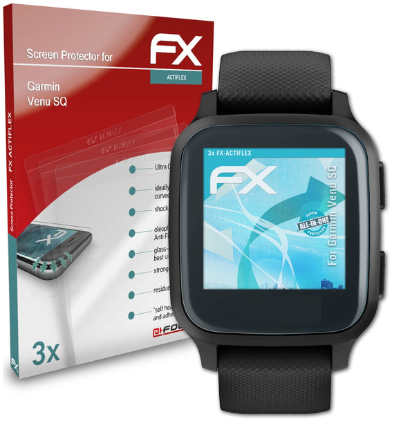atFoliX FX-ActiFleX Displayschutzfolie für Garmin Venu SQ