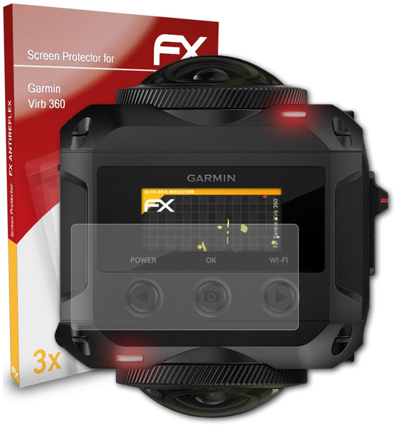 atFoliX FX-Antireflex Displayschutzfolie für Garmin Virb 360