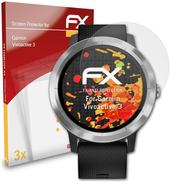 atFoliX FX-Antireflex Displayschutzfolie für Garmin Vivoactive 3