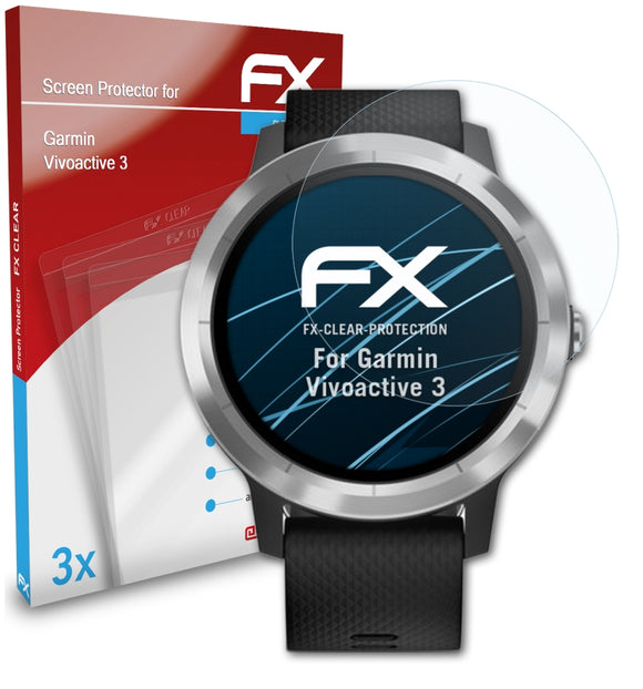 atFoliX FX-Clear Schutzfolie für Garmin Vivoactive 3