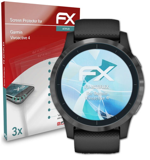 atFoliX FX-ActiFleX Displayschutzfolie für Garmin Vivoactive 4