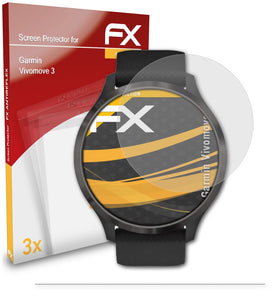 atFoliX FX-Antireflex Displayschutzfolie für Garmin Vivomove 3