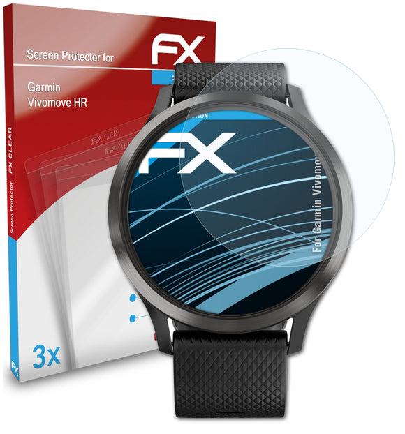 atFoliX FX-Clear Schutzfolie für Garmin Vivomove HR