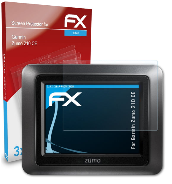 atFoliX FX-Clear Schutzfolie für Garmin Zumo 210 CE
