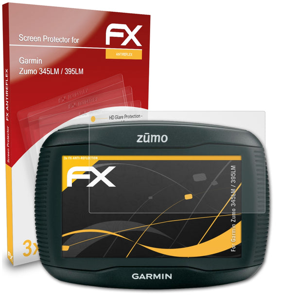 atFoliX FX-Antireflex Displayschutzfolie für Garmin Zumo 345LM / 395LM