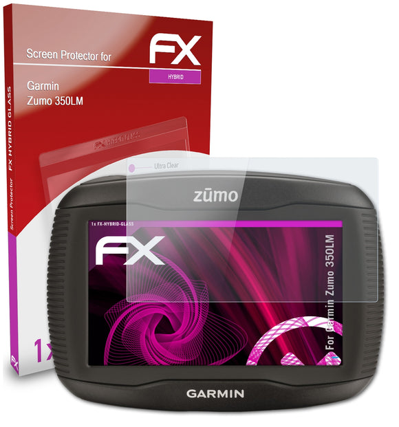 atFoliX FX-Hybrid-Glass Panzerglasfolie für Garmin Zumo 350LM