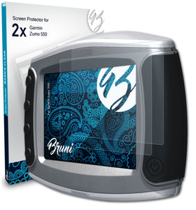 Bruni Basics-Clear Displayschutzfolie für Garmin Zumo 550