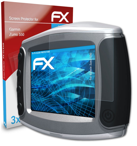 atFoliX FX-Clear Schutzfolie für Garmin Zumo 550