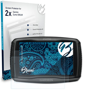 Bruni Basics-Clear Displayschutzfolie für Garmin Zumo 595LM