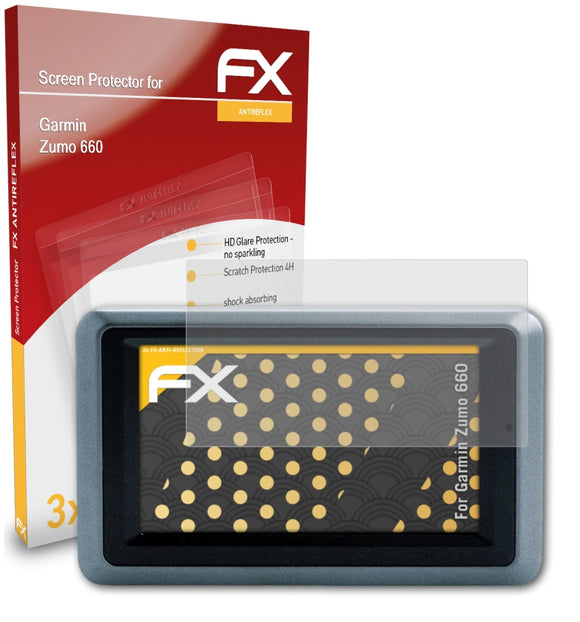 atFoliX FX-Antireflex Displayschutzfolie für Garmin Zumo 660