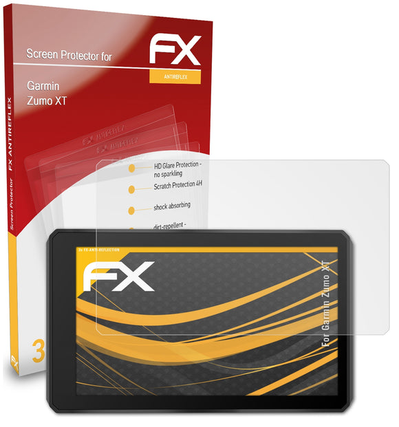 atFoliX FX-Antireflex Displayschutzfolie für Garmin Zumo XT