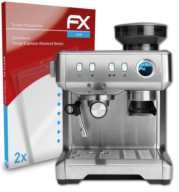 atFoliX FX-Clear Schutzfolie für Gastroback Design Espresso Advanced Barista