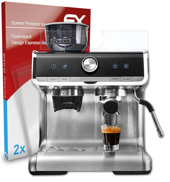atFoliX FX-Clear Schutzfolie für Gastroback Design Espresso Barista Pro