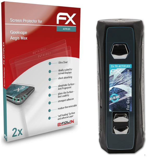 atFoliX FX-ActiFleX Displayschutzfolie für Geekvape Aegis Max