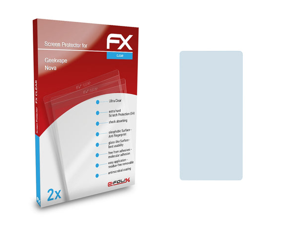 atFoliX FX-Clear Schutzfolie für Geekvape Nova
