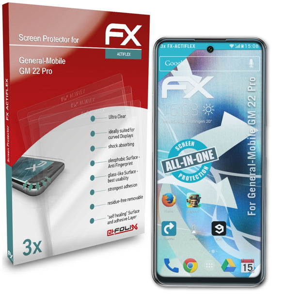 atFoliX FX-ActiFleX Displayschutzfolie für General-Mobile GM 22 Pro