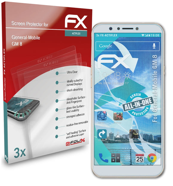 atFoliX FX-ActiFleX Displayschutzfolie für General-Mobile GM 8