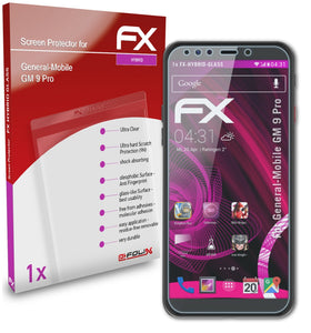 atFoliX FX-Hybrid-Glass Panzerglasfolie für General-Mobile GM 9 Pro