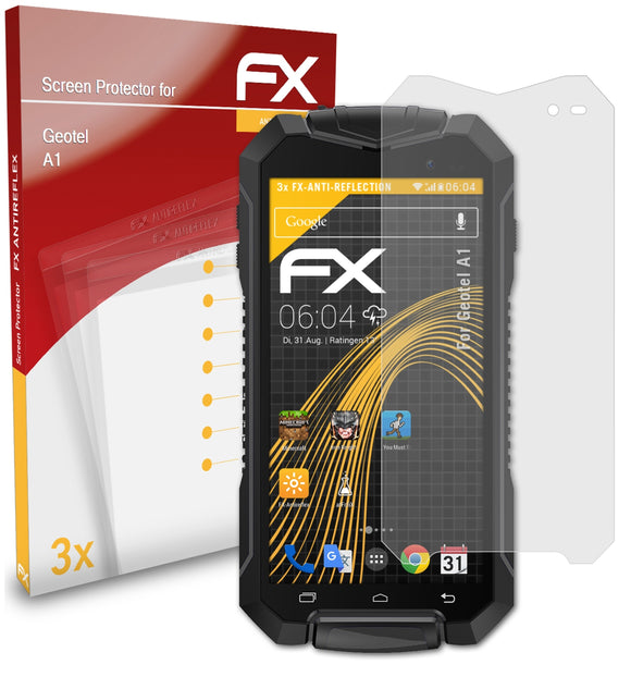 atFoliX FX-Antireflex Displayschutzfolie für Geotel A1