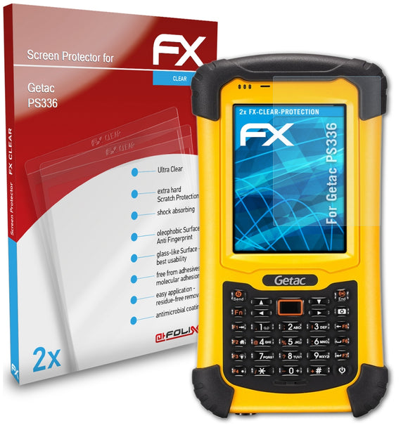 atFoliX FX-Clear Schutzfolie für Getac PS336