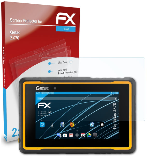 atFoliX FX-Clear Schutzfolie für Getac ZX70