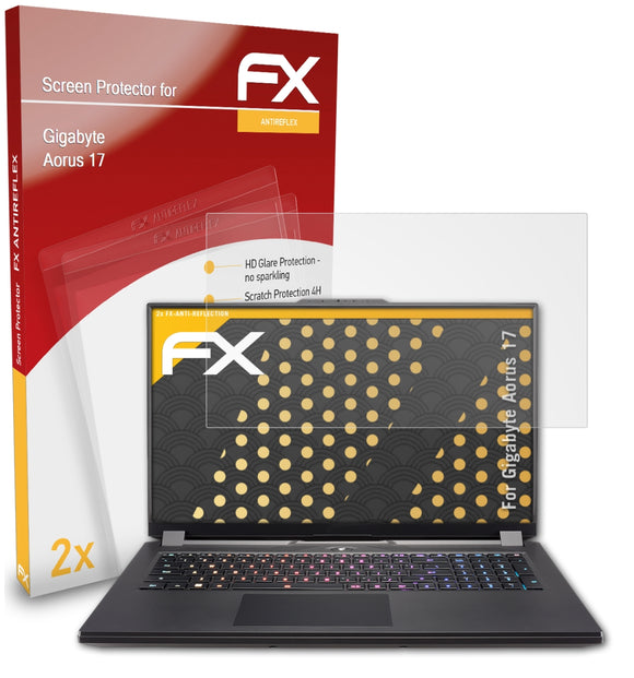 atFoliX FX-Antireflex Displayschutzfolie für Gigabyte Aorus 17