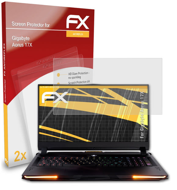 atFoliX FX-Antireflex Displayschutzfolie für Gigabyte Aorus 17X