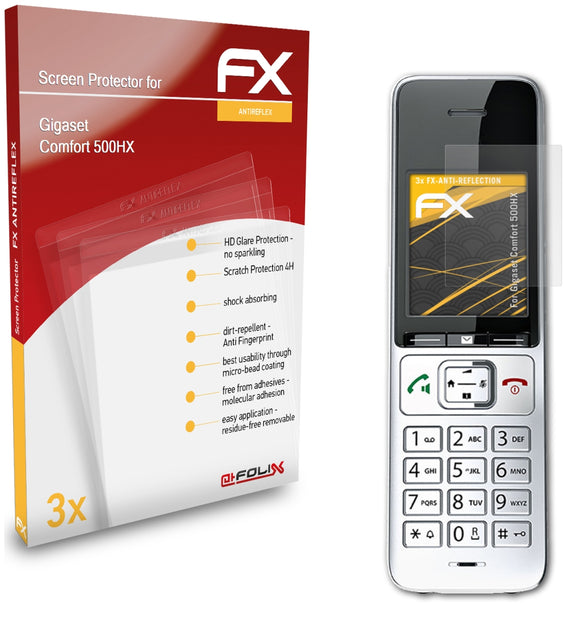 atFoliX FX-Antireflex Displayschutzfolie für Gigaset Comfort 500HX