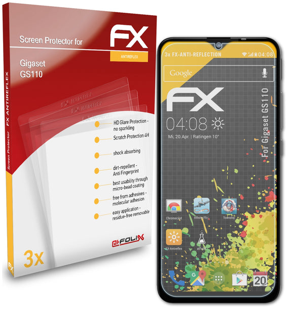 atFoliX FX-Antireflex Displayschutzfolie für Gigaset GS110