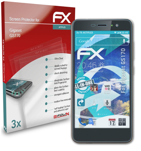 atFoliX FX-ActiFleX Displayschutzfolie für Gigaset GS170