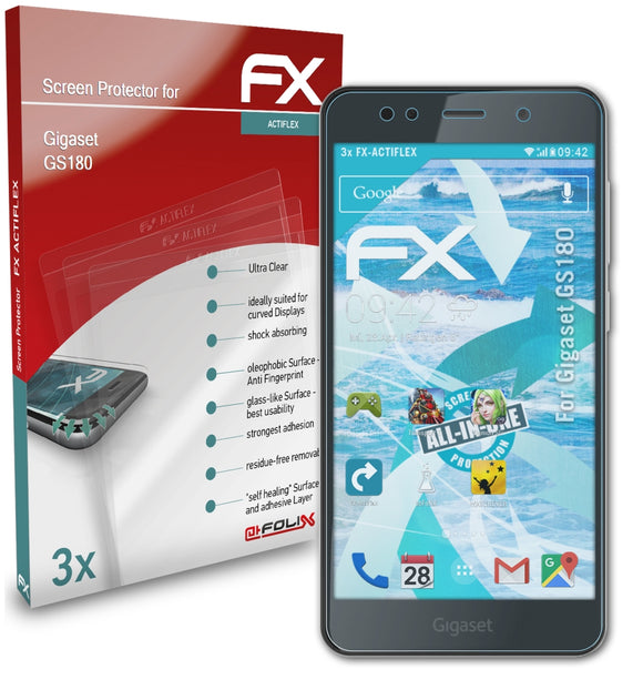 atFoliX FX-ActiFleX Displayschutzfolie für Gigaset GS180