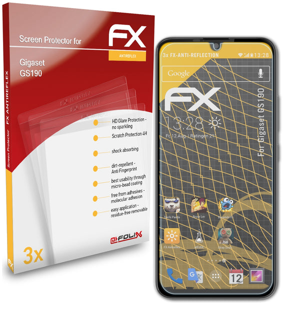 atFoliX FX-Antireflex Displayschutzfolie für Gigaset GS190