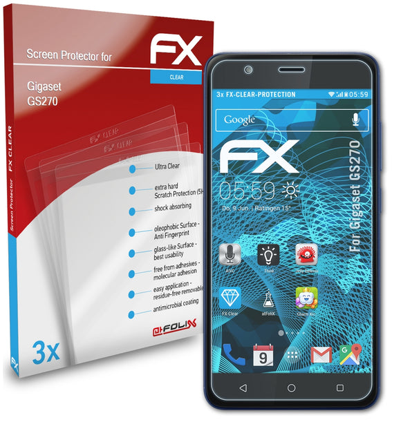 atFoliX FX-Clear Schutzfolie für Gigaset GS270