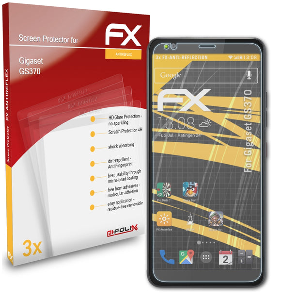 atFoliX FX-Antireflex Displayschutzfolie für Gigaset GS370