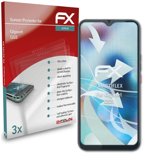 atFoliX FX-ActiFleX Displayschutzfolie für Gigaset GS5
