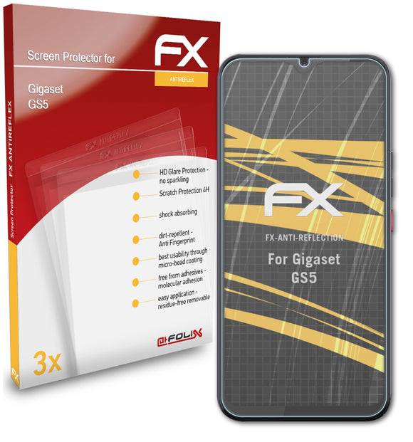 atFoliX FX-Antireflex Displayschutzfolie für Gigaset GS5