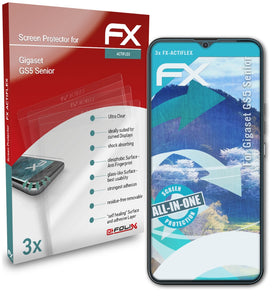 atFoliX FX-ActiFleX Displayschutzfolie für Gigaset GS5 Senior