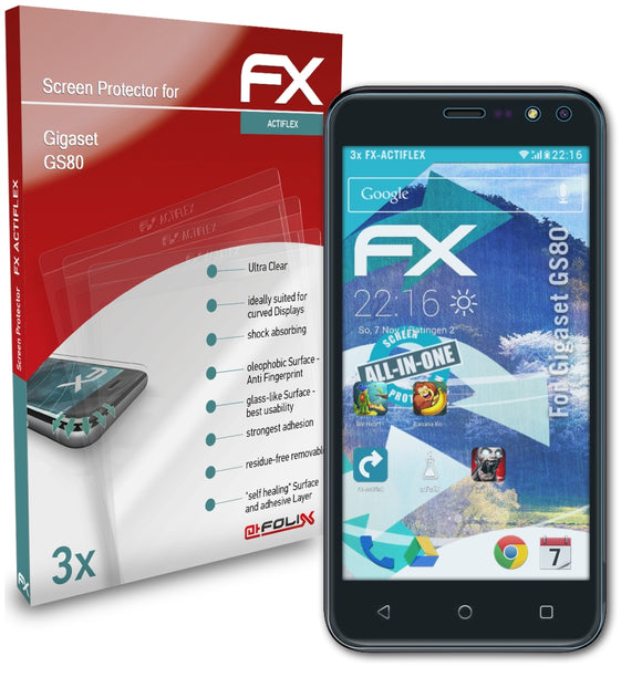atFoliX FX-ActiFleX Displayschutzfolie für Gigaset GS80
