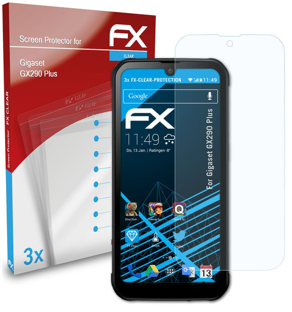 atFoliX FX-Clear Schutzfolie für Gigaset GX290 Plus