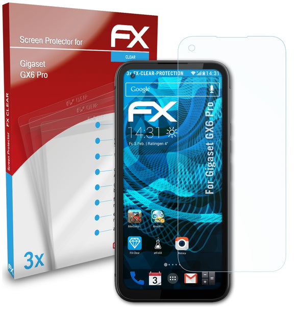 atFoliX FX-Clear Schutzfolie für Gigaset GX6 Pro
