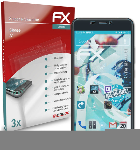 atFoliX FX-ActiFleX Displayschutzfolie für Gionee A1