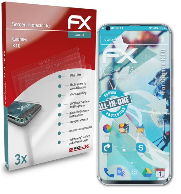 atFoliX FX-ActiFleX Displayschutzfolie für Gionee K10