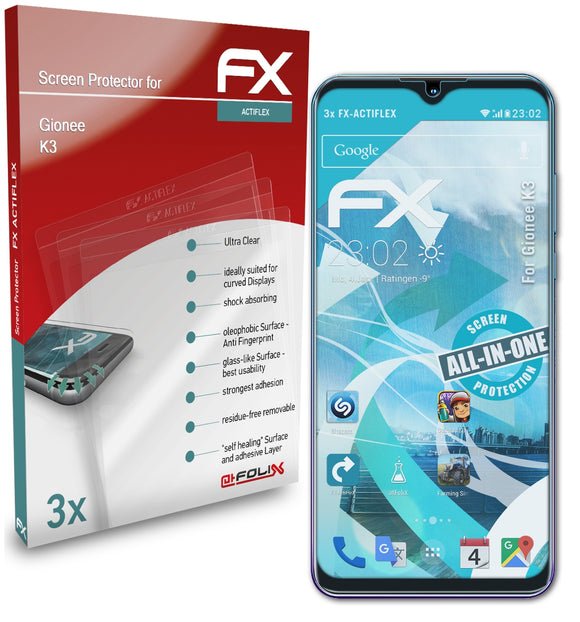 atFoliX FX-ActiFleX Displayschutzfolie für Gionee K3