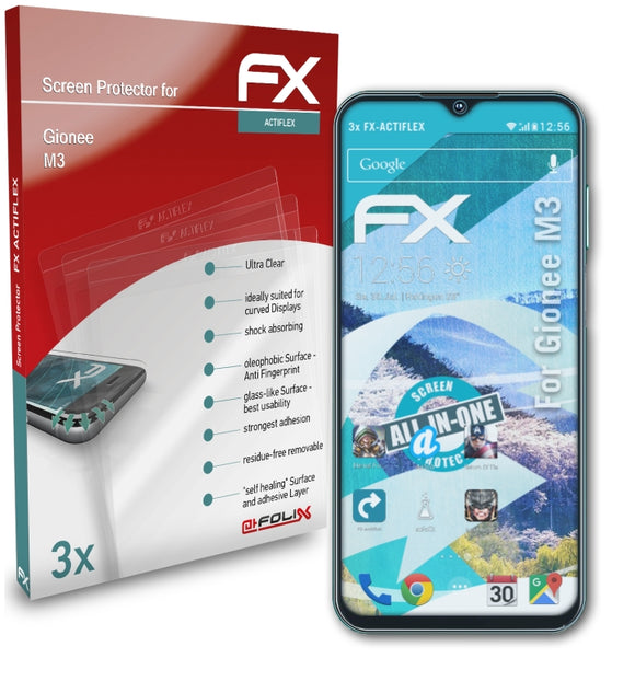 atFoliX FX-ActiFleX Displayschutzfolie für Gionee M3