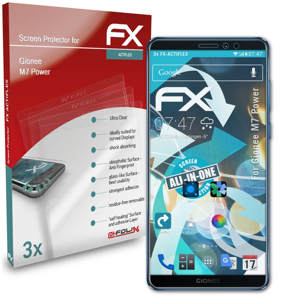 atFoliX FX-ActiFleX Displayschutzfolie für Gionee M7 Power