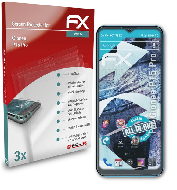atFoliX FX-ActiFleX Displayschutzfolie für Gionee P15 Pro